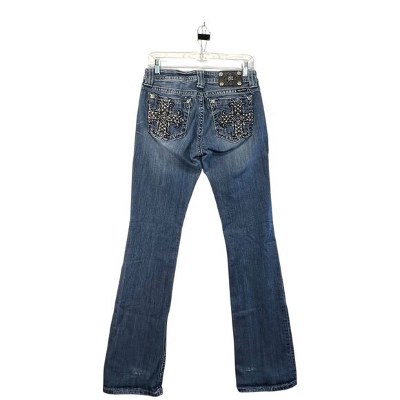 MissMe cross MP6224B Mid Rise Boot Size 29 Distressed ** missing a gem - Picture 3 of 16